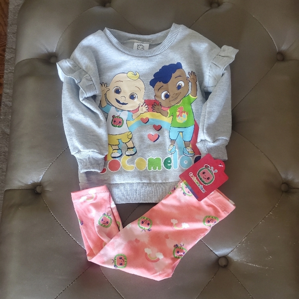 Cocomelon Baby Girls 2 Piece Set Size 18 Mos.